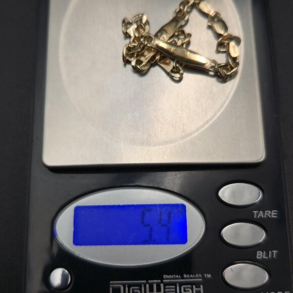 7.5 Inch 14k Gold Filled Elephant Animal Chain Bracelet A7234 - Picture 6 of 6